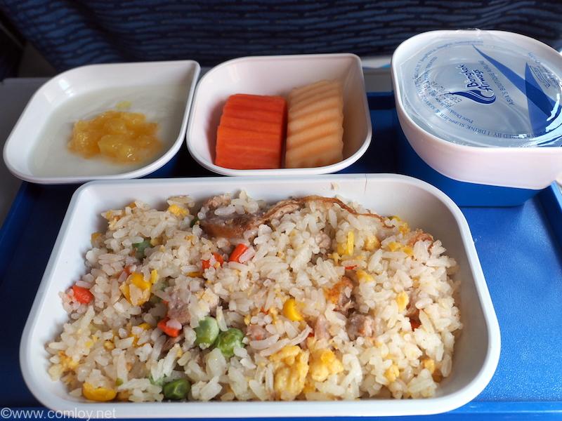 バンコクエアウェイズ PG943 バンコクービエンチャン エコノミークラス機内食