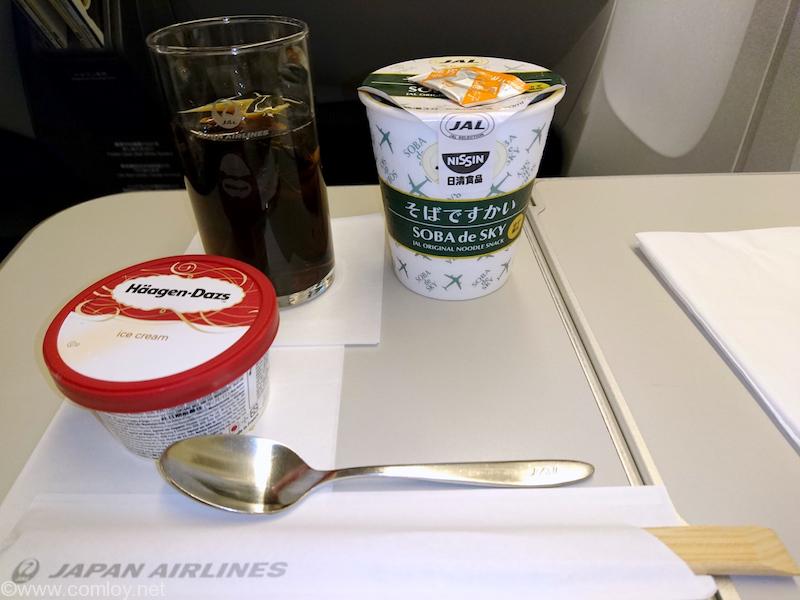 日本航空 JL34 バンコク-羽田 ビジネスクラス機内食