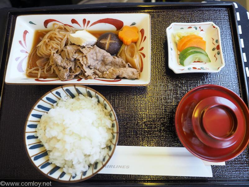 日本航空 JL34 バンコク-羽田 ビジネスクラス機内食