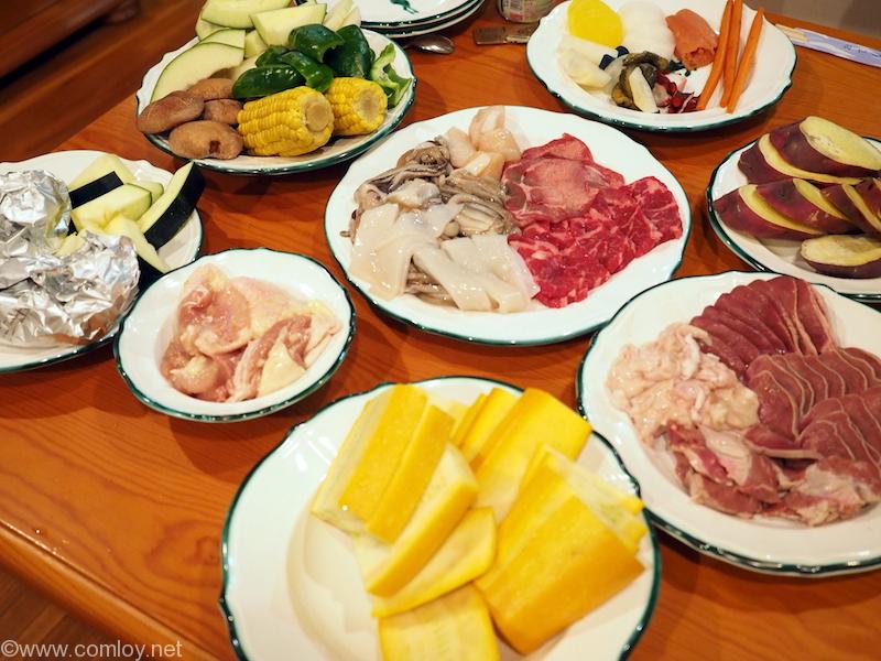 バーベキュー食材を用意