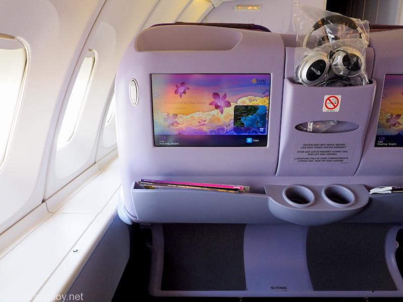 タイ航空 TG601 ビジネスクラス 座席