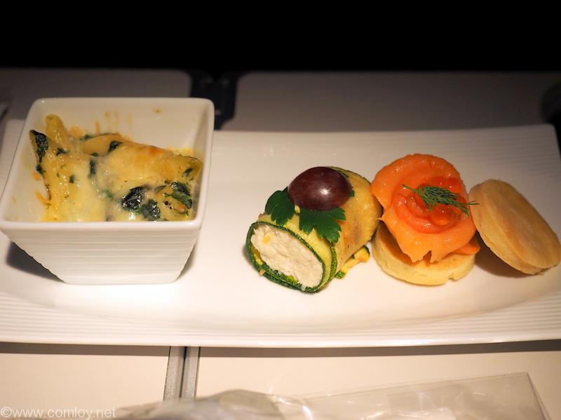 日本航空 JL34 バンコク-羽田 ビジネスクラス機内食