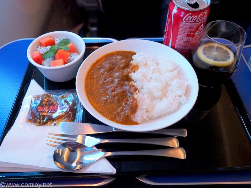 全日空 NH848 バンコクー羽田 ビジネスクラス機内食