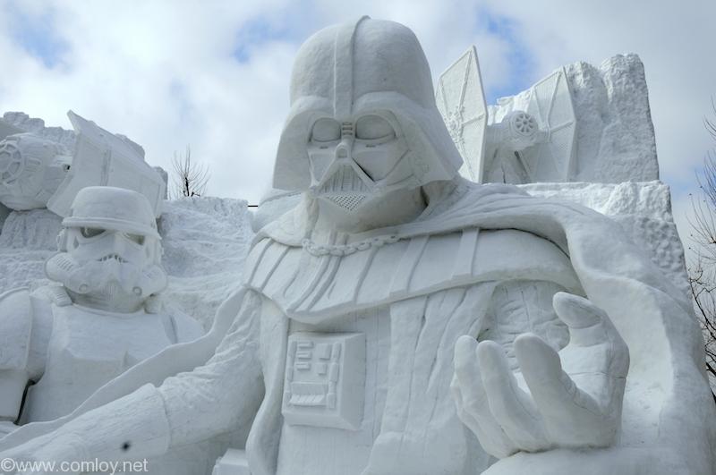 SAPPORO SNOW FESTIVAL 2015 Star Wars snow statue