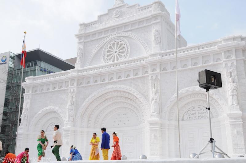 SAPPORO SNOW FESTIVAL 2015 フィリピン広場「マニラ大聖堂」