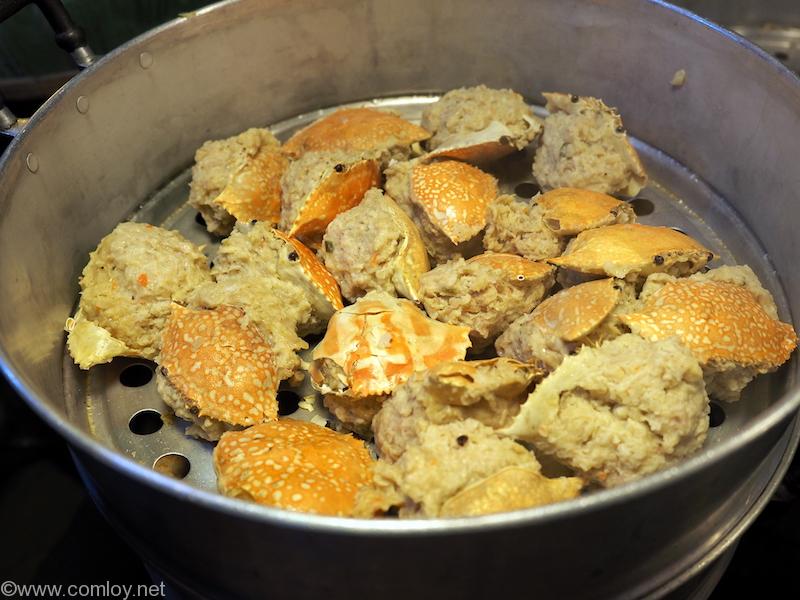 カニの蒸し物
