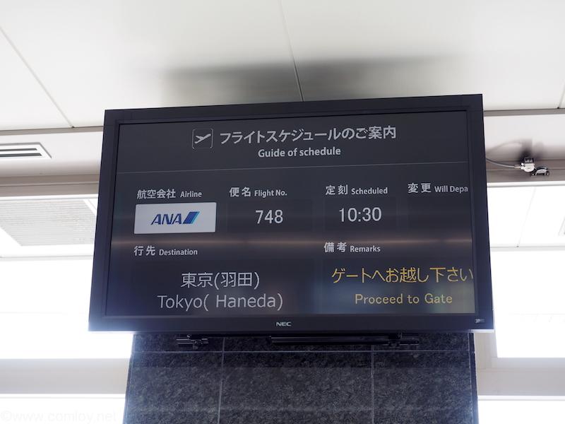 全日空ANA748 能登ー羽田 ボーディング