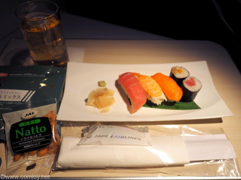 日本航空 JL34 バンコク - 羽田 ビジネスクラス機内食