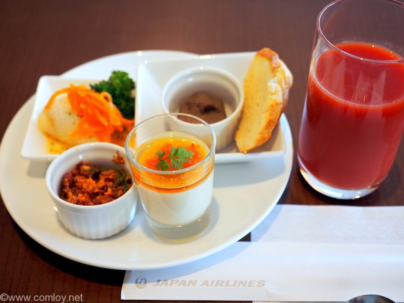 羽田空港JALファーストクラスラウンジ 今日の朝食