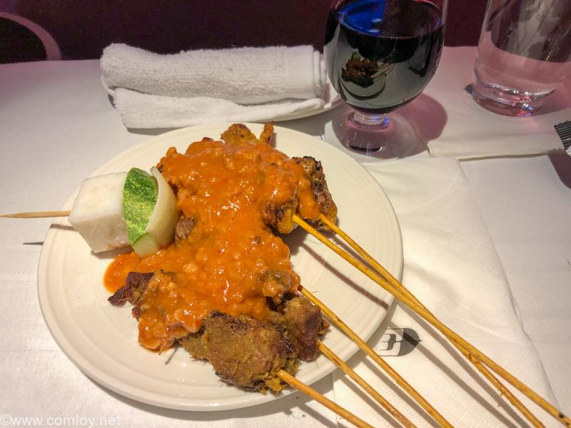 マレーシア航空 MH88 クアラルンプール - バンコク ビジネスクラス 機内食